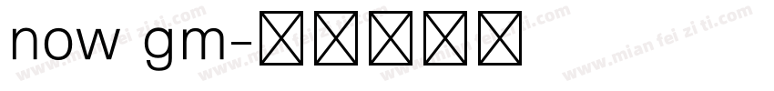 now gm字体转换